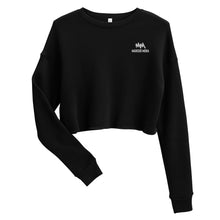 Load image into Gallery viewer, Crop Sweatshirt (White Logo)