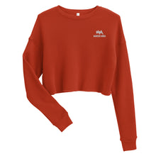 Load image into Gallery viewer, Crop Sweatshirt (White Logo)