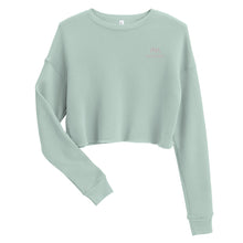 Load image into Gallery viewer, Crop Sweatshirt (White Logo)