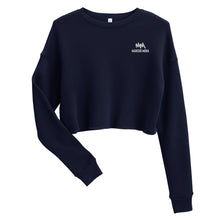 Load image into Gallery viewer, Crop Sweatshirt (White Logo)