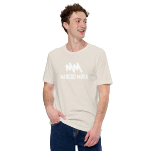 Marcus Mora (2023) | Unisex t-shirt | White Logo