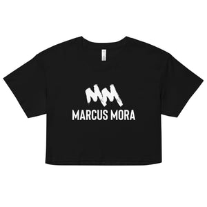 Marcus Mora (2023) | Women’s crop top | White Logo