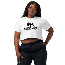 Load image into Gallery viewer, Marcus Mora (2023 | Women’s crop top | Black Logo
