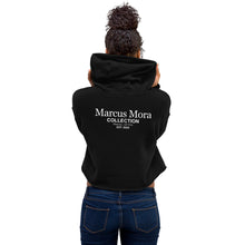 Load image into Gallery viewer, Marcus Mora Collection | Crop Hoodie | Black
