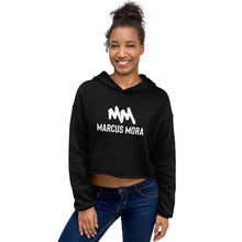 Load image into Gallery viewer, Marcus Mora (2023) | Crop Hoodie | White Logo
