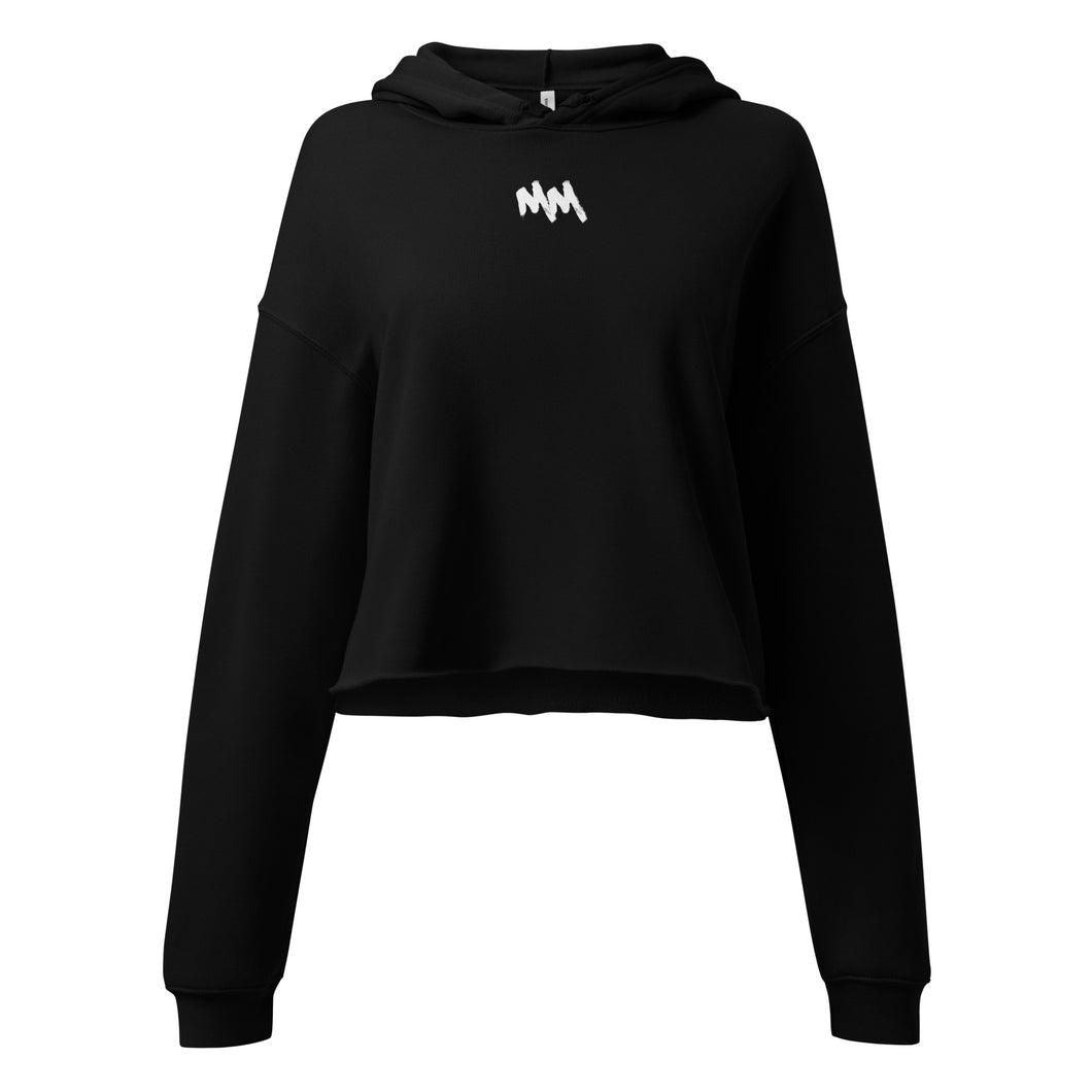 MM - Crop Hoodie (White Logo)