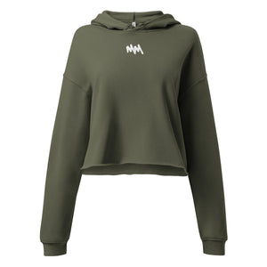 MM - Crop Hoodie (White Logo)