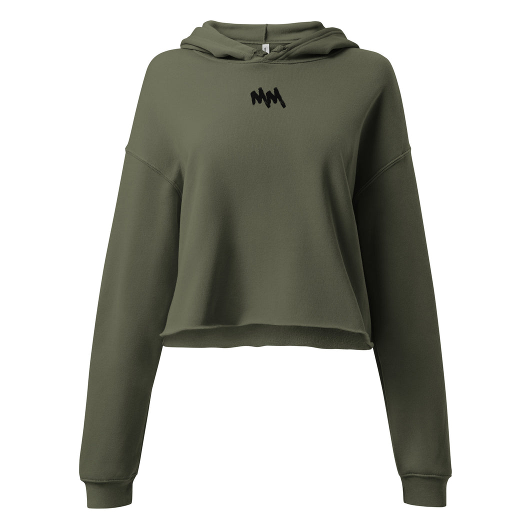 MM - Crop Hoodie (Black Logo)