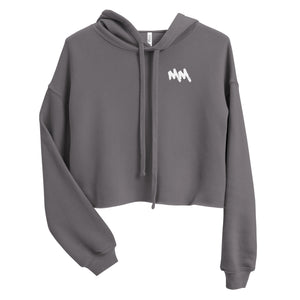 MM | Crop Hoodie | White Logo