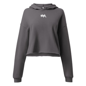 MM - Crop Hoodie (White Logo)