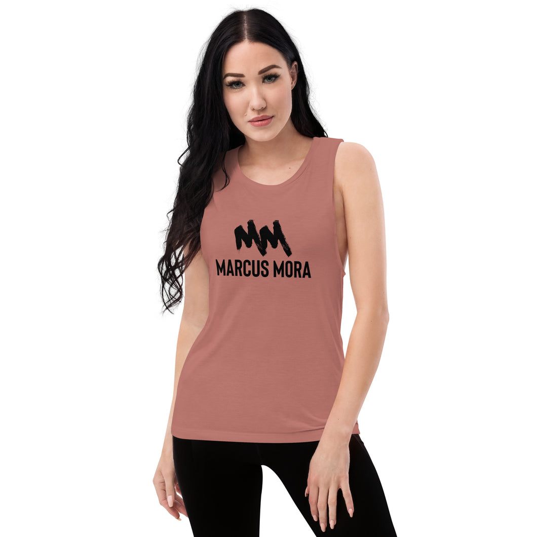 Marcus Mora (2023) | Ladies’ Muscle Tank | Black Logo
