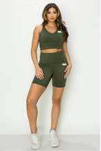 Load image into Gallery viewer, MM | Ultra Soft High Raise Shorts | Army Green

