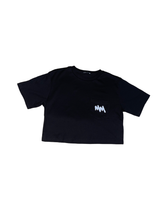 Load image into Gallery viewer, MM | Relaxed Crop Tee | Black
